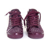 Christian Louboutin - Patent Leather Spike High Tops - Burgundy