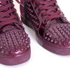 Christian Louboutin - Patent Leather Spike High Tops - Burgundy