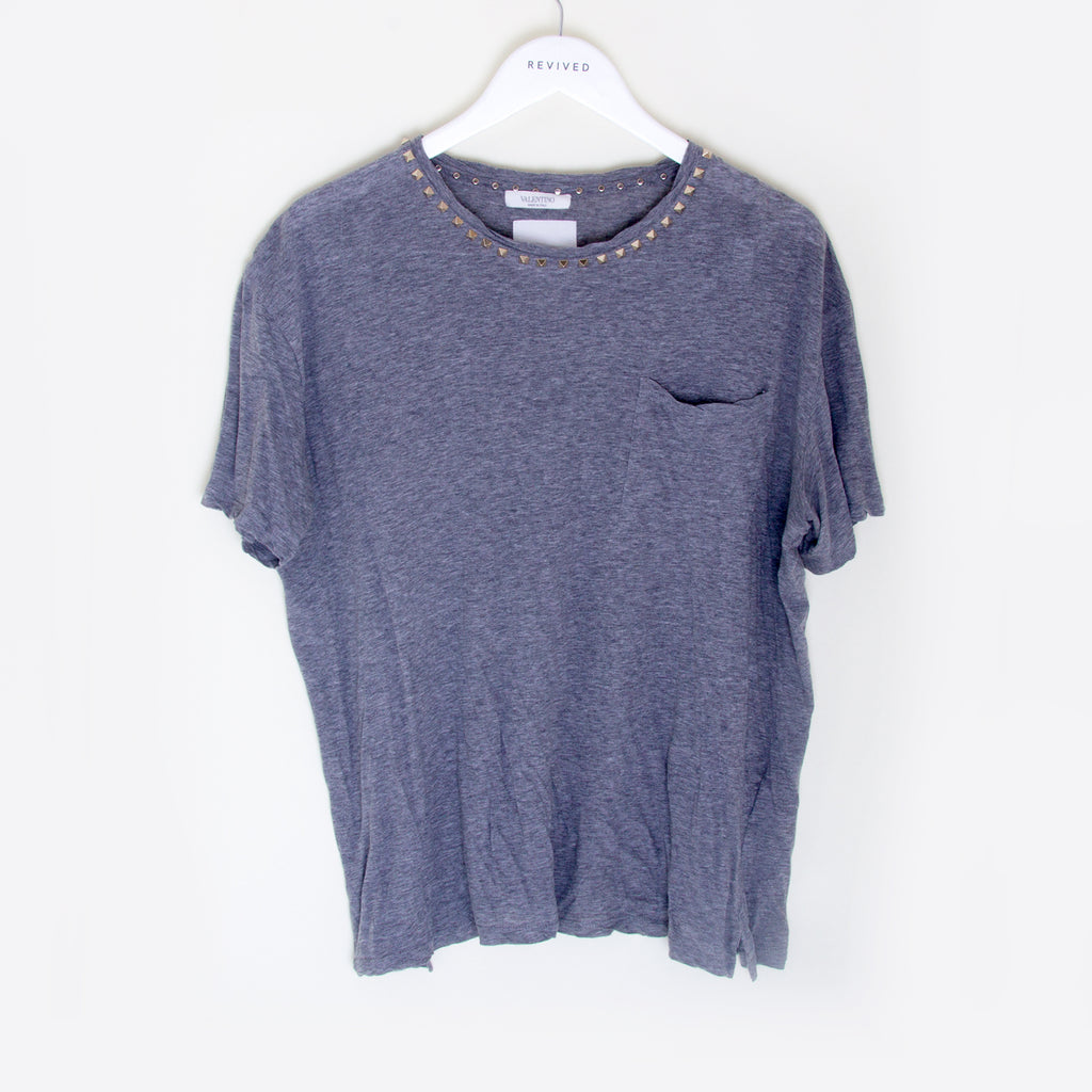 Valentino - Stud Neck _ T Shirt